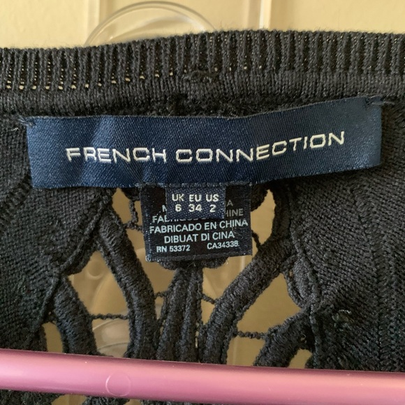 French Connection short Sleeved Black Dress - Picture 4 of 5